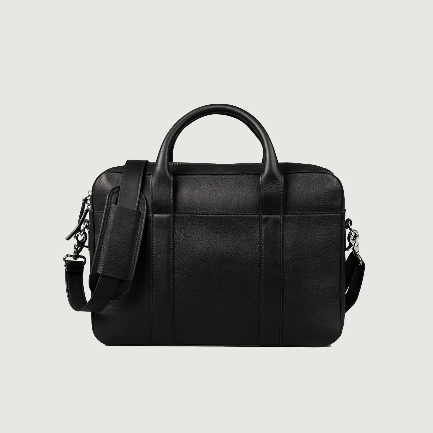 The Captain Black Leather Briefcase