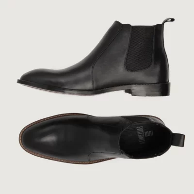 Clarkson Chelsea Black Leather Boots