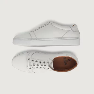 Carter Runn White Leather Sneakers