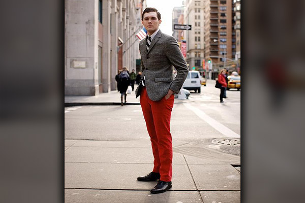 Red Pants With Blazer 