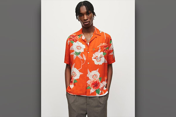 Camp-Collar Hawaiian Shirt