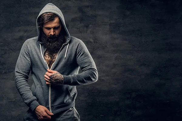 8 Unique Ways Of Wearing A Hoodie wearing a hoodie
