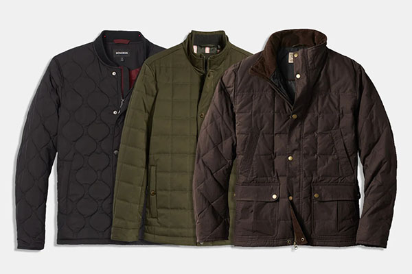 green quilted jackets