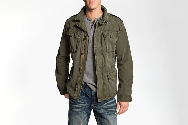 functional green jacket