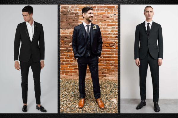 shoes to wear with black suits