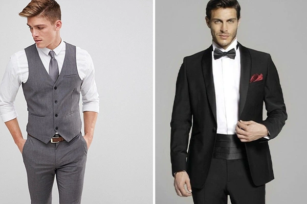 Vest under hot sale tuxedo