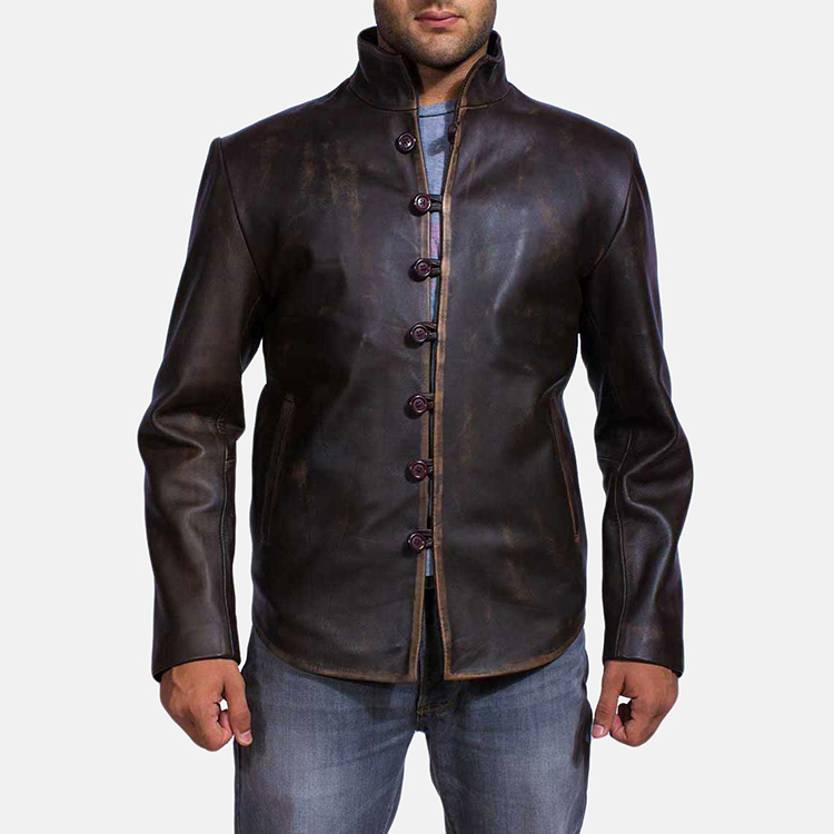 Antique leather jacket for men