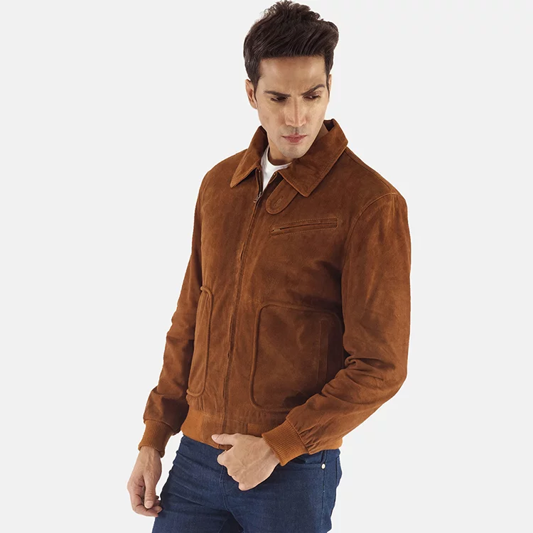 suede leather jacket for men