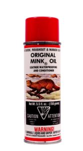 Mink oil is a natural lubricant that soaks into leather to condition it. It also has a waterproofing quality .
