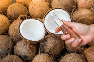 Coconut oil is hypoallergenic which means that it will not cause an allergic reaction and hence; will not spoil your leather.