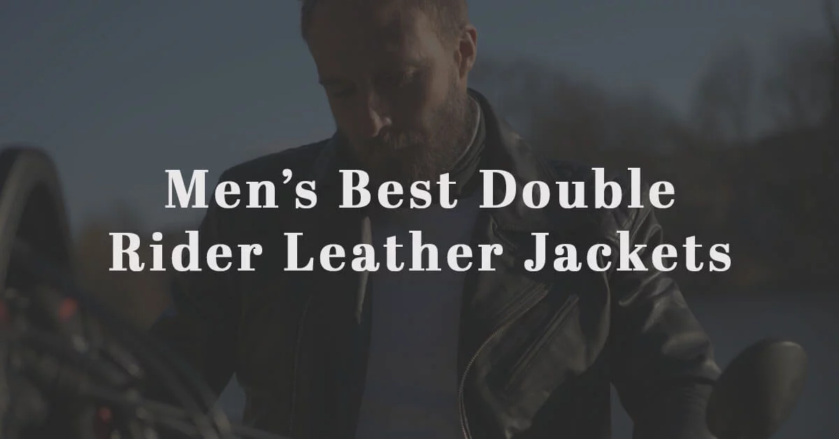 mens double rider leather jackets