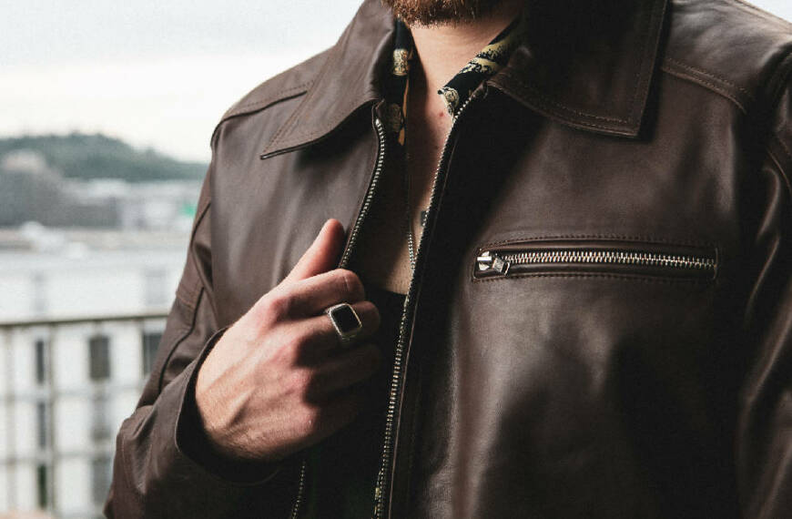 full grain leather jacket