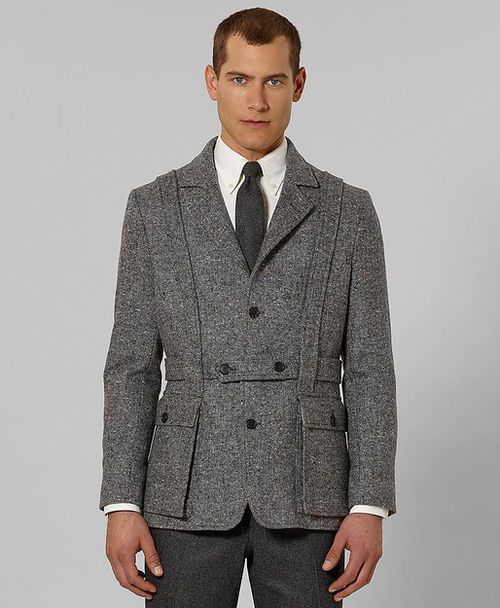 Man wearing the norfolk jacket
