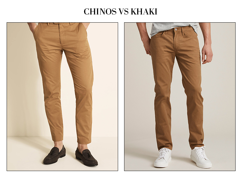 khaki vs chinos