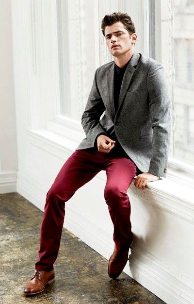 Burgundy blazers  HOWTOWEAR Fashion