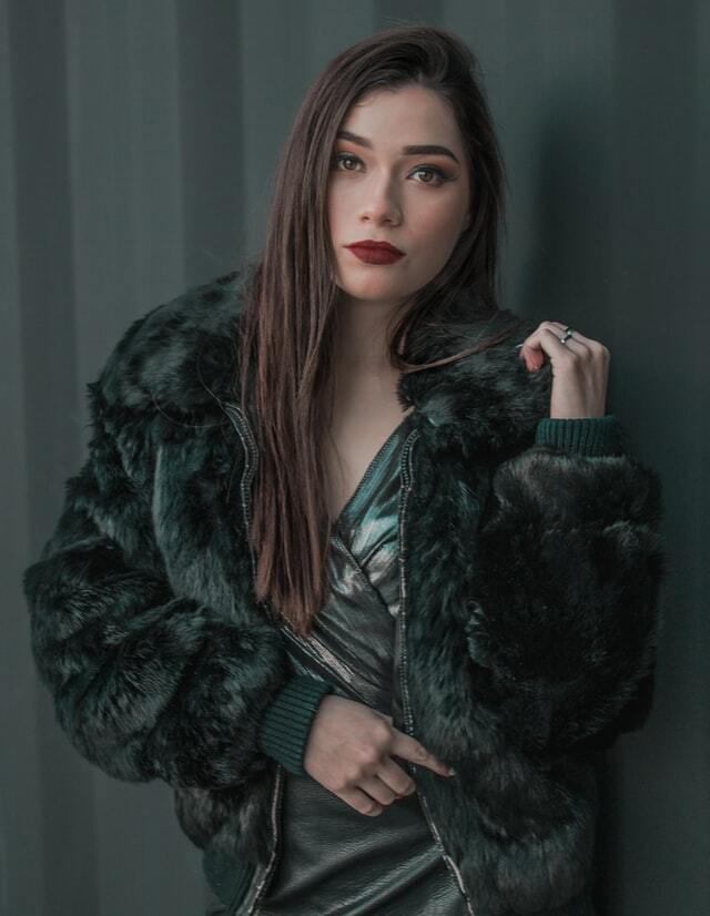 fur bomber jacket outfit