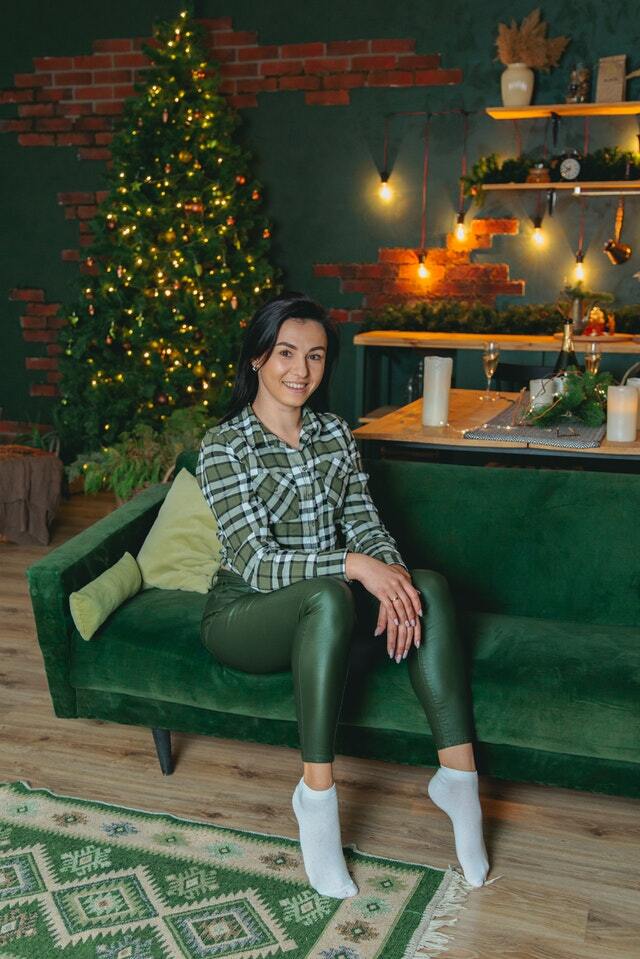 green christmas outfit