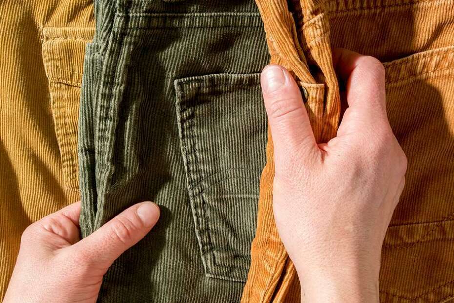 "how to style corduroy pants "