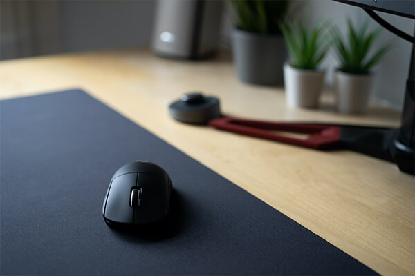 desk and mouse pads