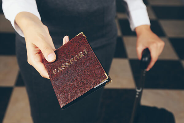 leather passport cover