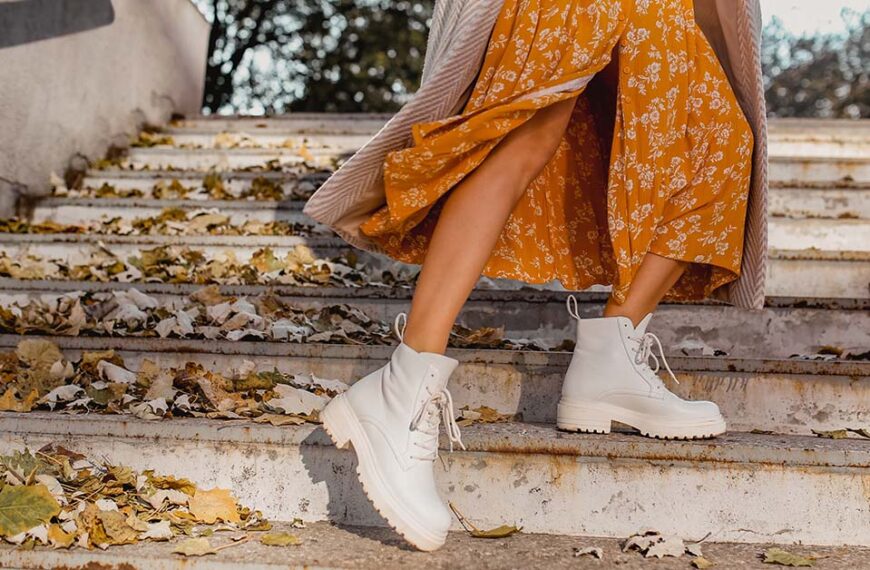 13 Trendy and Fashionable White Combat Boots Outfit Ideas