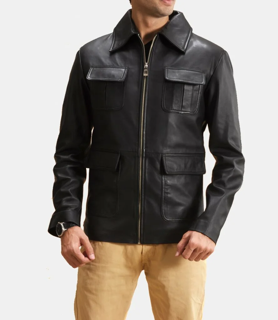 Raven Black Affordable Leather Jacket