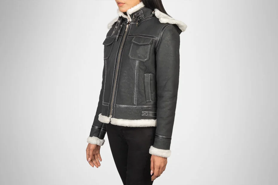 shearling coat womens