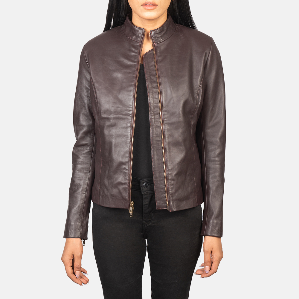 | Rumella Leather Moto Jacket 