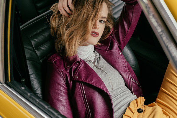 leather jacket aesthetic
