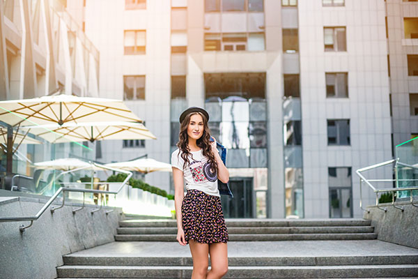 floral skirt outfits