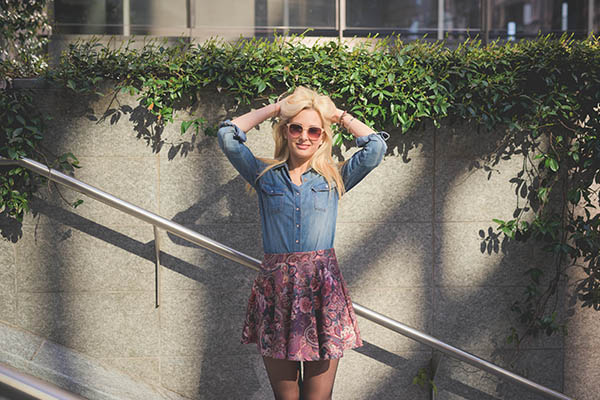 floral skirt outfits