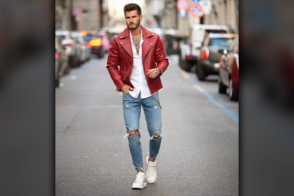 Styling a Red Leather Jacket 