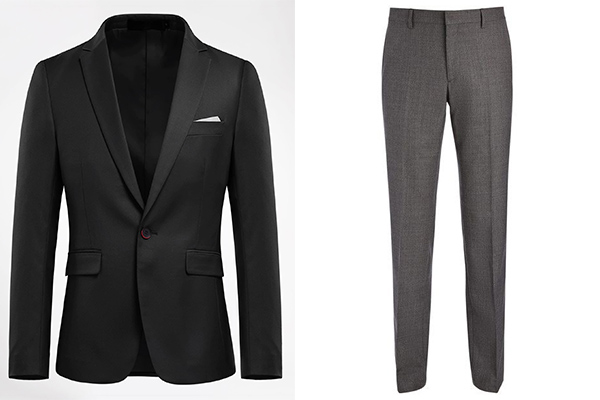 Black Blazers + Grey Trousers