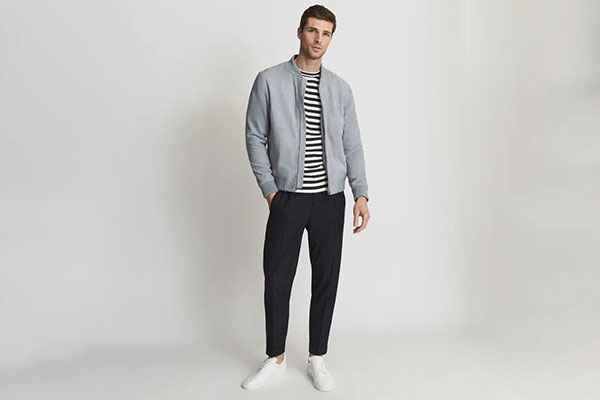 A Shirt Jacket with Grey Jeans