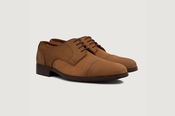 Attorney Derby Brown Nubuck Leather Shoes
