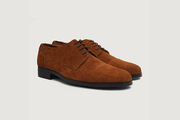 Attorney Derby Brown Suede Leather Shoes