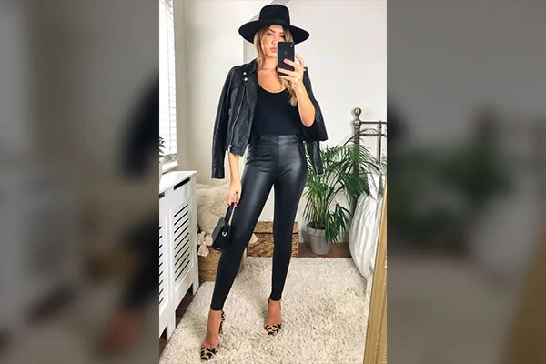 Black Biker Jacket Outfit