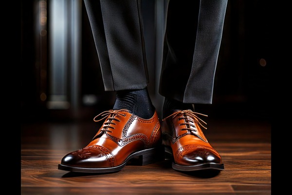 Brogues with a Black Suit