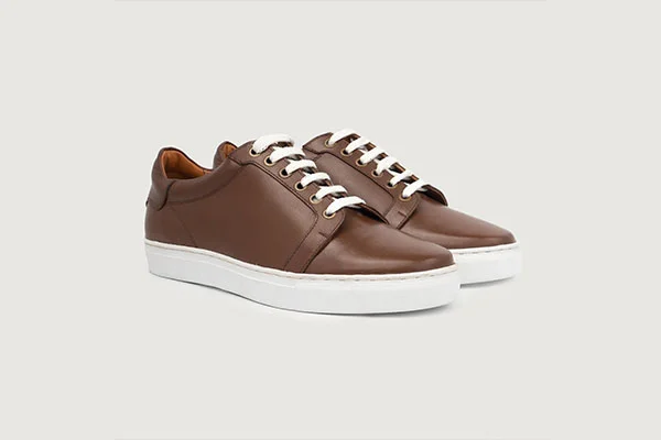 Brown dress sneakers