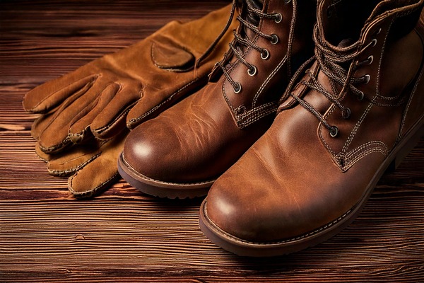 Buckskin leather for boots and gloves