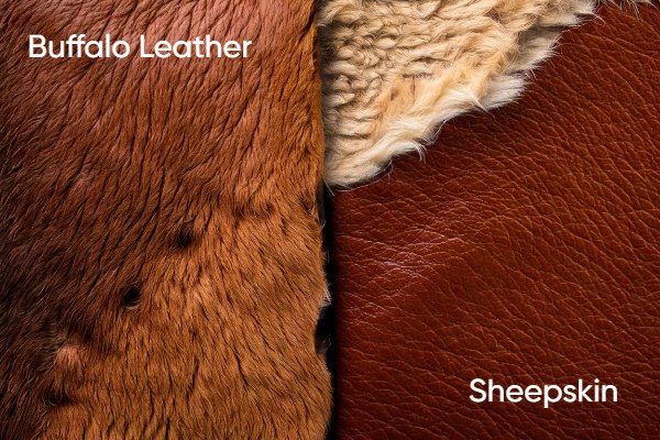 Buffalo vs. Sheep Leather