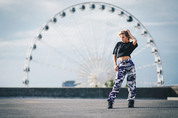 Camo Pants With Crop Tops