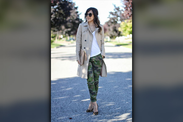 Camo Pants With Trench Coats