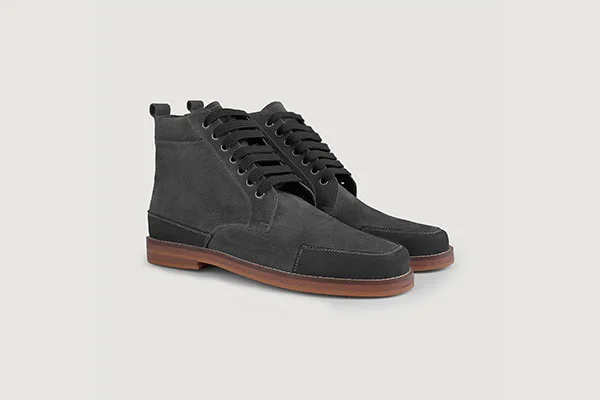 Carnell Moc Toe Grey Suede Boots