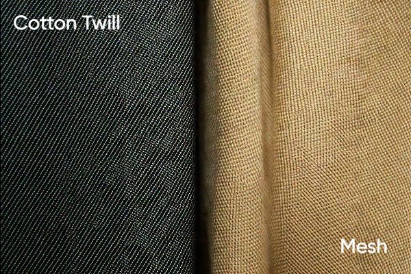 Cotton Twill vs. Mesh