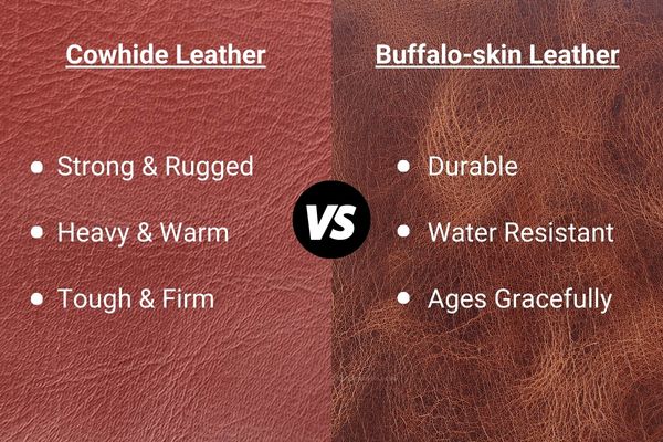 Cowhide vs. Buffalo Skin