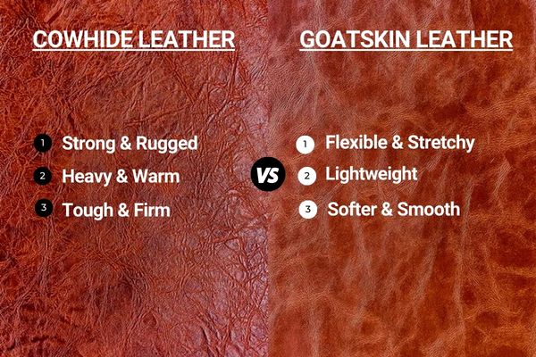 Cowhide Leather vs. Goatskin Leather