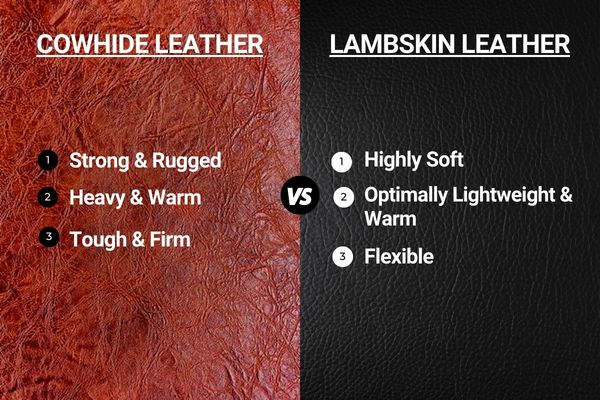 Cowhide Leather vs Lambskin Leather
