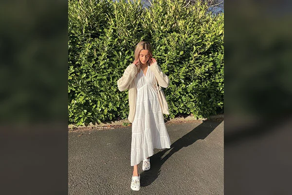 Crocs + Maxi Dresses 