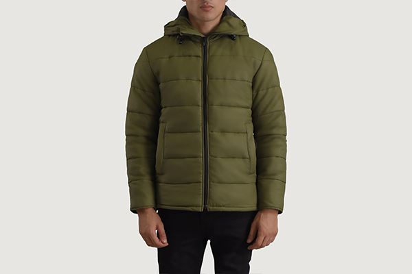 Erico Green Hooded Lightweight Winter Jacket
